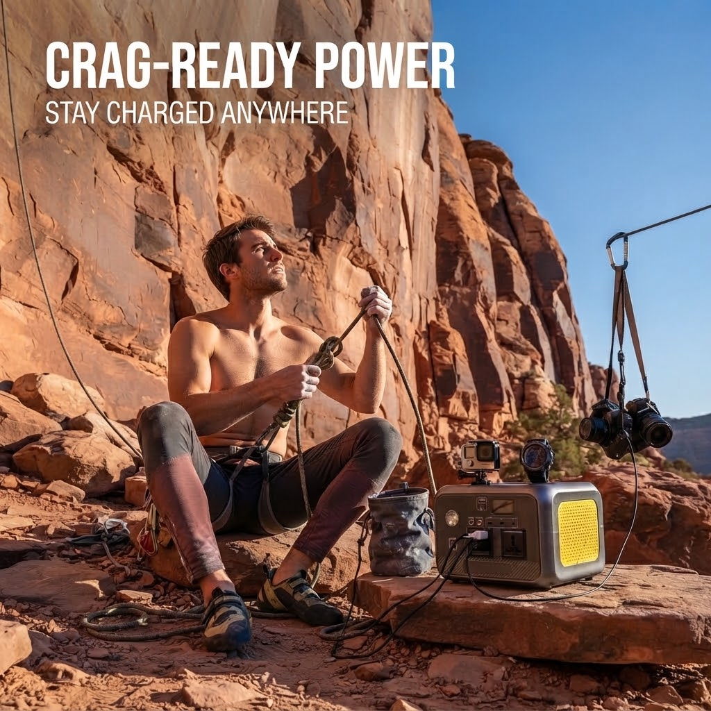 600W Portable Power Station 512Wh LiFePO4 Solar Generator with Dual AC Outlets, Wireless Charging & USB QC3.0 for Camping RV Emergency
