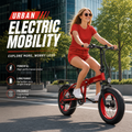 Foldable Aluminum Alloy Electric Bike 20x40 Fat Tire E Bicycle with 500W Motor for Urban Daily Commute Travel